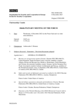 Journal of the 1064th Plenary Meeting of the Forum for Security Co-operation