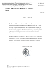 Response by the Delegation of Denmark to the Questionnaire on Anti-Personnel Mines and Explosive Remnants of War Response by the Delegation of Denmark to the Questionnaire on Anti-Personnel Mines and Explosive Remnants of War
