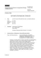 Giornale della 1465a Seduta plenaria del Consiglio permanente