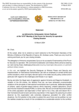 Closing statement by the Delegation of Armenia