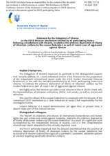 Statement by the Delegation of Ukraine on the OSCE Moscow Mechanism invoked by 45 participating States, following consultations with Ukraine