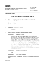 Journal of the 1074th Plenary Meeting of the Forum for Security Co-operation