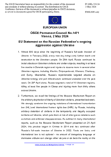 Statement by the Belgian EU Presidency on the Russian Federation’s ongoing aggression against Ukraine