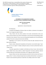 Statement by the Delegation of Ukraine on the Russian war of aggression against Ukraine