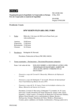 Diario de la 1076ª Sesión plenaria del Foro de Cooperación en materia de Seguridad