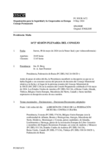 Diario de la 1472ª Sesión plenaria del Consejo Permanente