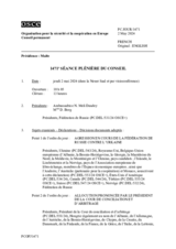 Journal de la 1471ème séance plénière du Conseil permanent