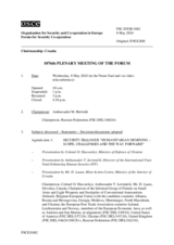 Journal of the 1076th Plenary Meeting of the Forum for Security Co-operation