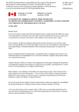 Statement by the Delegation of Canada on the Russian Federation’s ongoing aggression against Ukraine