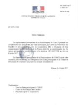 Response by the Delegation of France to the Questionnaire on Anti-Personnel Mines and Explosive Remnants of War