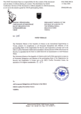 Response by the Delegation of Albania to the Questionnaire on Anti-Personnel Mines and Explosive Remnants of War