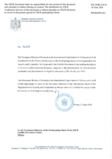 Response by the Delegation of Romania to the Questionnaire on Anti-Personnel Mines and Explosive Remnants of War