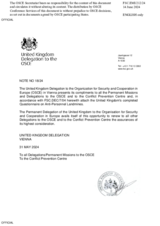 Response by the Delegation of the United Kingdom to the Questionnaire on Anti-Personnel Mines and Explosive Remnants of War Response by the Delegation of the United Kingdom to the Questionnaire on Anti-Personnel Mines and Explosive Remnants of War