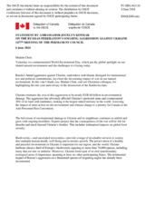 Statement by the Delegation of Canada on the Russian Federation’s ongoing aggression against Ukraine