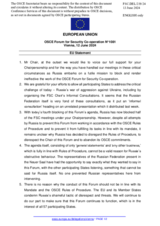 Further statement by the Belgian EU Presidency on the draft agenda