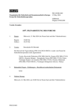Journal der 1077. Plenarsitzung des Forums für Sicherheitskooperation