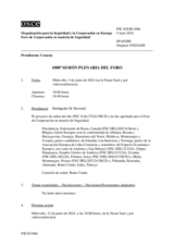 Diario de la 1080ª Sesión plenaria del Foro de Cooperación en materia de Seguridad