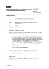 Diario de la 1081ª Sesión plenaria del Foro de Cooperación en materia de Seguridad
