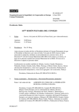 Diario de la 1477ª Sesión plenaria del Consejo Permanente