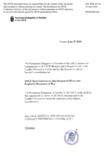 Response by the Delegation of Sweden to the Questionnaire on Anti-Personnel Mines and Explosive Remnants of War