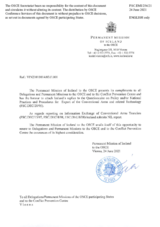 Information Exchange by the Delegation of Iceland on Conventional Arms Transfer Information Exchange by the Delegation of Iceland on Conventional Arms Transfer