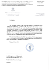 Response by the Delegation of the Holy See to the Questionnaire on Participating States’ Policy and/or National Practices and Procedures for the Export of Conventional Arms and Related Technology