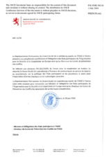Response by the Delegation of Luxembourg to the Questionnaire on Participating States’ Policy and/or National Practices and Procedures for the Export of Conventional Arms and Related Technology Response by the Delegation of Luxembourg to the Questionnaire on Participating States’ Policy and/or National Practices and Procedures for the Export of Conventional Arms and Related Technology