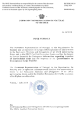 Information Exchange by the Delegation of Portugal on Conventional Arms Transfer Information Exchange by the Delegation of Portugal on Conventional Arms Transfer