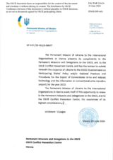 Information Exchange by the Delegation of Ukraine on Conventional Arms Transfer Information Exchange by the Delegation of Ukraine on Conventional Arms Transfer