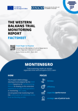 The Western Balkans Trial Monitoring Report Factsheet: Montenegro
