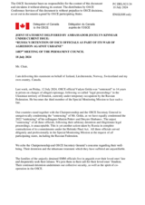 Statement by the Delegation of Canada, also on behalf of several delegations, on Russia’s detention of OSCE officials as part of its war of aggression against Ukraine