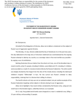 Statement by the Delegation of Ukraine on the Russian war of aggression against Ukraine