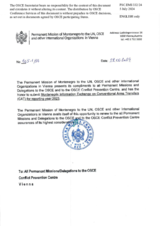 Information Exchange by the Delegation of Montenegro on Conventional Arms Transfer Information Exchange by the Delegation of Montenegro on Conventional Arms Transfer