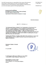 Annual Information by the Delegation of Ireland on SALW Identified as Surplus and/or Seized and Destroyed