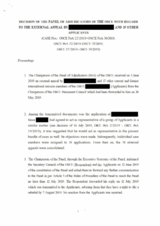 OSCE Panel of Adjudicators Decision 22-30, 32-35, 37-39/2019 OSCE Panel of Adjudicators Decision 22-30, 32-35, 37-39/2019