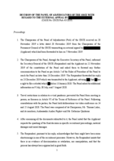 OSCE Panel of Adjudicators Decision 45/2019 OSCE Panel of Adjudicators Decision 45/2019