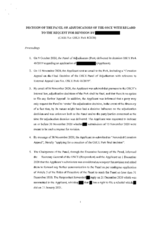 OSCE Panel of Adjudicators Decision 08/2020 OSCE Panel of Adjudicators Decision 08/2020