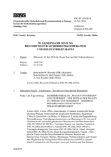 Journal der 91. Gemeinsamen Sitzung des Forums für Sicherheitskooperation und des Ständigen Rates