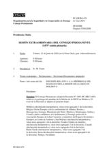 Diario de la 1479ª Sesión extraordinaria del Consejo Permanente