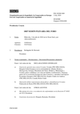 Diario de la 1083ª Sesión plenaria del Foro de Cooperación en materia de Seguridad
