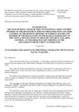 Statement by the Delegation of the Russian Federation on the draft agenda