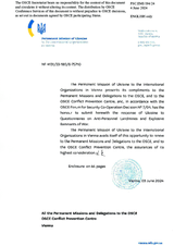 Response by the Delegation of Ukraine to the Questionnaire on Anti-Personnel Mines and Explosive Remnants of War