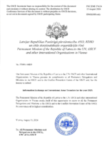 Information Exchange by the Delegation of Latvia on Conventional Arms Transfer Information Exchange by the Delegation of Latvia on Conventional Arms Transfer