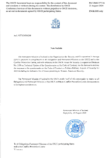 Response by the Delegation of Iceland to the Questionnaire on the Code of Conduct on Politico-Military Aspects of Security Response by the Delegation of Iceland to the Questionnaire on the Code of Conduct on Politico-Military Aspects of Security