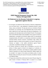 Statement by the Hungarian EU Presidency on the Russian Federation’s ongoing aggression against Ukraine