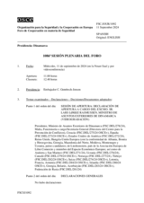 Diario de la 1086ª Sesión plenaria del Foro de Cooperación en materia de Seguridad