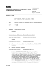 Giornale della 1085a Seduta plenaria del Foro di cooperazione per la sicurezza