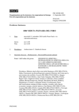 Giornale della 1086a Seduta plenaria del Foro di cooperazione per la sicurezza