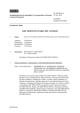 Diario de la 1484ª Sesión plenaria del Consejo Permanente
