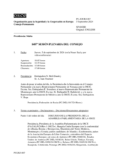 Diario de la 1487ª Sesión plenaria del Consejo Permanente